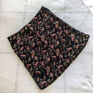 Mossimo Corduroy Floral Miniskirt Sz 2